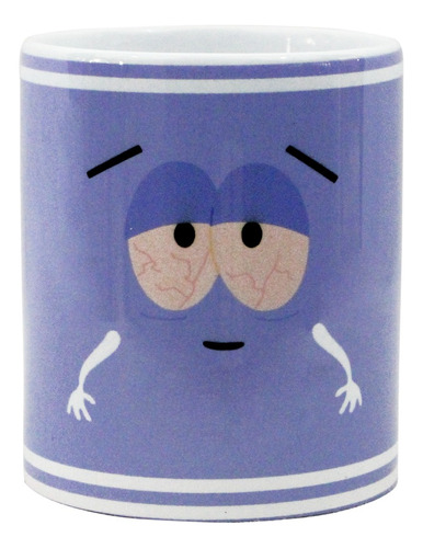 Taza Toallin South Park Ceramica 325 Ml Color Violeta Lz. 