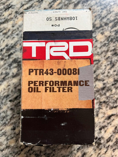 Filtro Aceite Trd Ptr43-00081 Toyota Tundra Land Cruiser