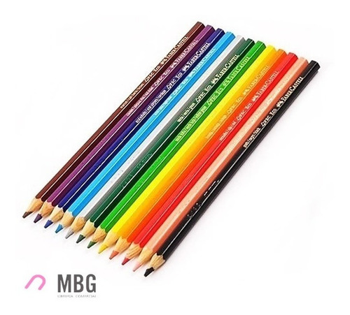 Imagen 2 de 3 de Lapices Eco Faber Castell Acuarelable 12+ Pincel+ Sacapuntas