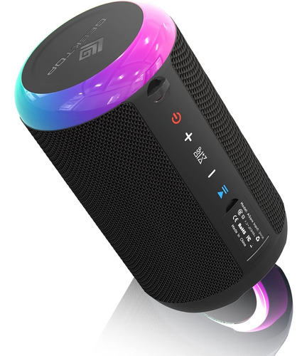 Altavoz Geektop, Bluetooth 20w Inalámbrico Impermeable, Ipx7