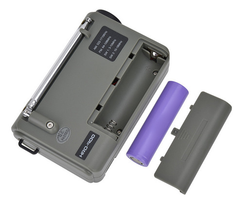 Linterna Para Radio Set, 2000 Mah, Alarma Portátil Sos, Bate