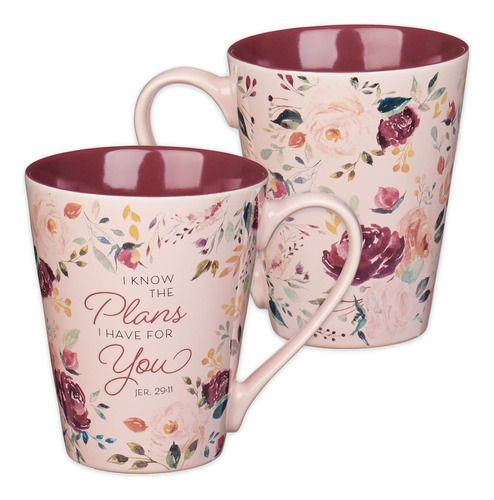 Christian Art Gifts Taza De Café Y Té De Cerámica Rosa Recon