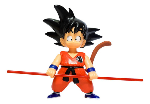 Figura Dragon Ball Goku Z Baculo Magico Super Sayayin Pvc