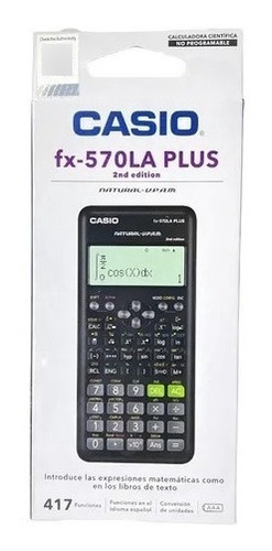 Calculadora Casio Fx-570la Plus 2da Edición