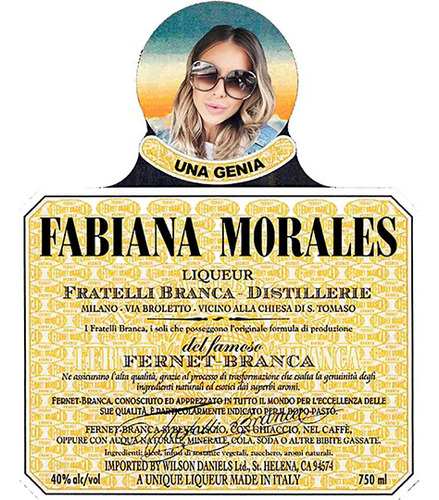 8 Etiquetas Autoadhesivas Personalizadas Fernet Branca 750