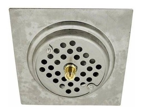 Ralo Inteligente Click Para Banheiro 15x15 Cm Inox