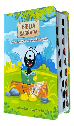 Biblia Sagrada Completa Com Ilustrações Smilinguido Ntlh Média Capa Dura Com Indice