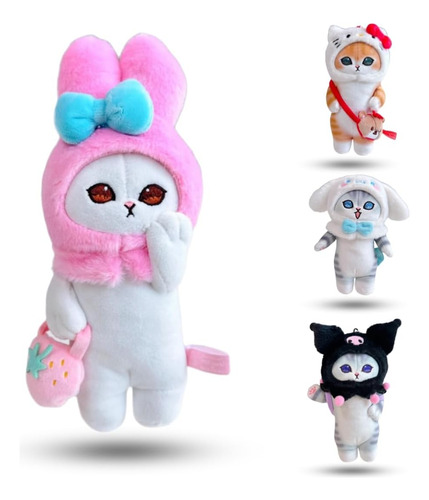 1 Pieza Lindo Llavero De Peluche Kuromi Juguete Regalo-15cm