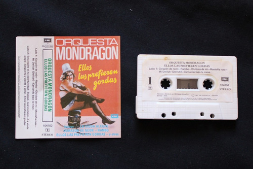 Casete Orquesta Mondragón - Ellos Las Prefieren Gordas