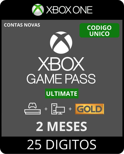 Game Pass Ultimate 2 Meses - Codigo 25 Digitos
