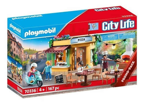 Playmobil 70336 City Life Pizzería Con Accesorios