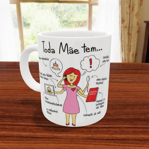 Caneca Dia Das Mães Frases Mãe Te Amo Café Usando Humor