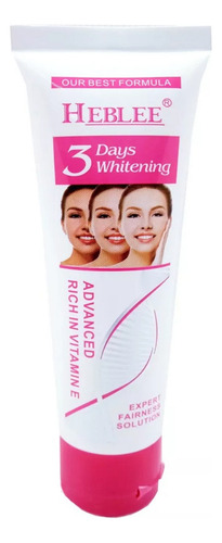 Crema Blanqueadora Heblee Con Vitamina E Aclarante De 50g Tipo de piel Mixta