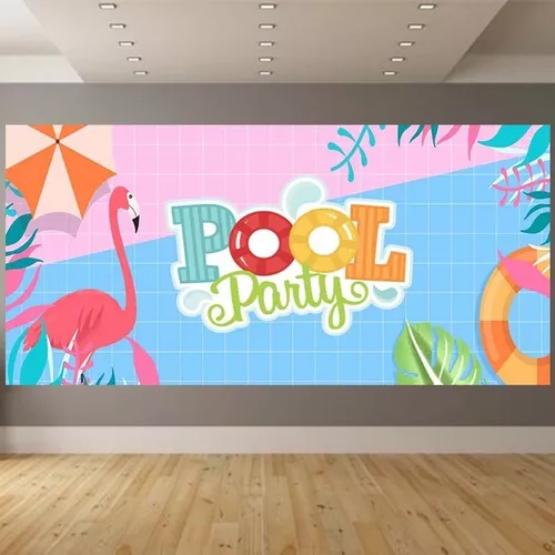 Painel De Festa Infantil Pool Party - Aum adesivos - Painel de Festas -  Magazine Luiza