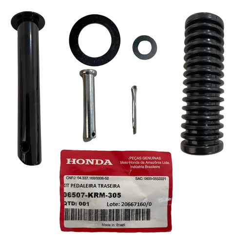 Kit Pedaleira Carona Cgfan125/titan150 Biz125 Original Honda