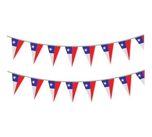 Pack X2 Guirnaldas Fiestas Patrias Banderines Decorativo 3m