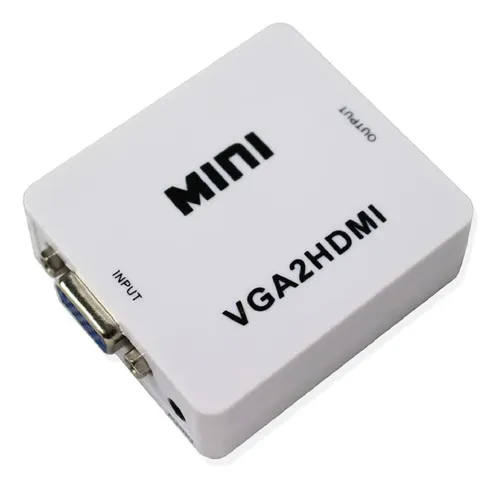 comprar Adaptador conversor Vga a Hdmi - Con sonido de audio