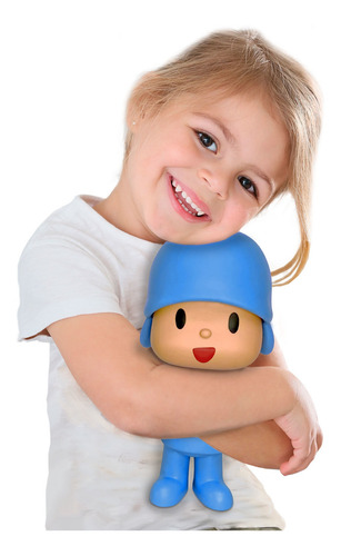 Imagem 4 de 7 de Boneco De Vinil Grande Pocoyo 28cm Articulado - Cardoso Toys
