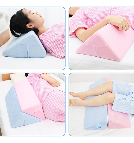Almohada De Posicionamiento Triangular, Cojín De S Y Azul