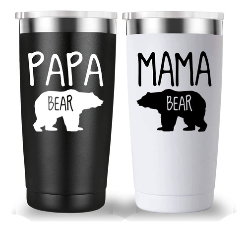 Papa Oso Mamá Bear Travel Mug Tumbler. Un  B09q1bs6g6_180424