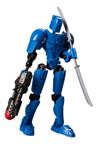 Robot Móvil Multiarticulado, Figura De Acción, Azul