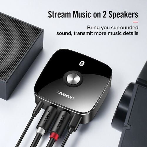 Imagen 5 de 9 de Receptor De Audio Bluetooth V5 Ugreen + Cable 2rca