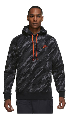 Imagen 3 de 5 de Buzo Capota Hombre Nike M Nsw Spe+ Po Bb Hoodie Aop 1