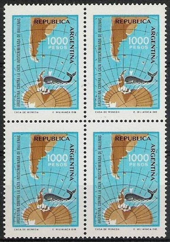Argentina 1981 - Caza De Ballenas - Cuadro Mint - Gj 1996