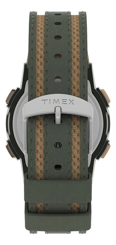 Reloj Timex Digital Expedition Cat Caballero Tw4b303006p Correa Verde Musgo Bisel Verde Oscuro Fondo Verde Musgo