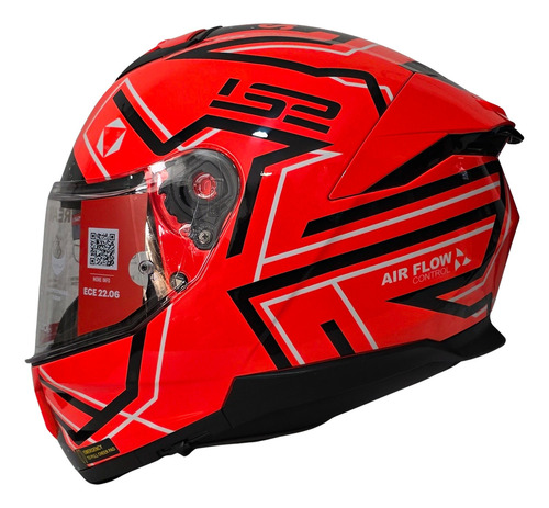 Casco Moto Integral Ls2 Stream 2 Ff808 Gráficos Ece 2206 Color Maze Naranja Diseño Stream Ii Tamaño Del Casco L