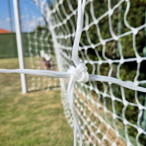 Par De Rede Para Trave De Gol Society Suiço 5mts Fio 8 Nylon