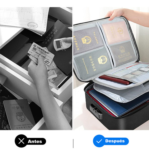 Bolsa De Documentos E Arquivo Com Fechadura À Prova De Fogo