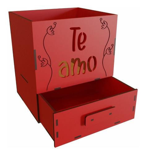 Caja Para Flores Y Chocolates Color Rojo Florería Art19614r