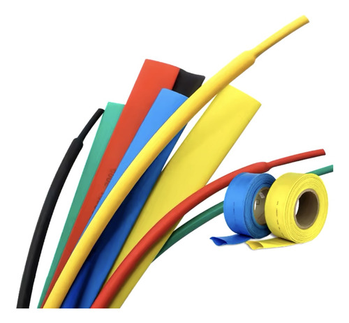Tubo Termoretractil Colores 10mm Diámetro 10mts Largo