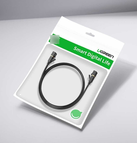 1,5 Mt. Cat7 10gbps. Cable Red Lan Rj45 Plano/flat. Ugreen.