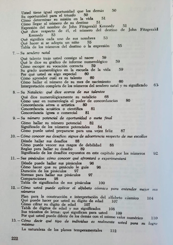 Numerología Portal Del Destino H. Hitchcock Ed. Kier Manual