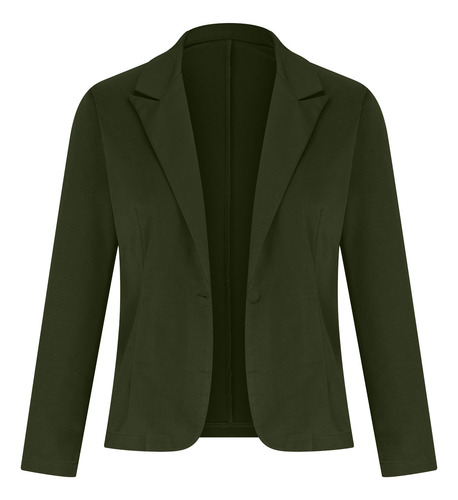 Jaquetas Blazer Femininas Combinam Manga Comprida Com Frente