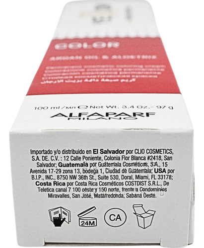 Tintes Permanente Alfaparf Yellow Color + Peroxide 20 Vol-6% 11.11 - Rubio Platino Ceniza Intenso