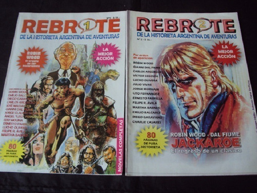 Pack Rebrote (revista De Historietas) Robin Wood - 2 Ejs