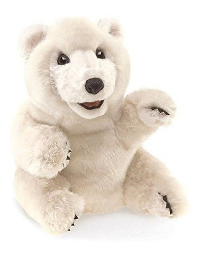 Folkmanis Sentado Oso Polar Marioneta Mano