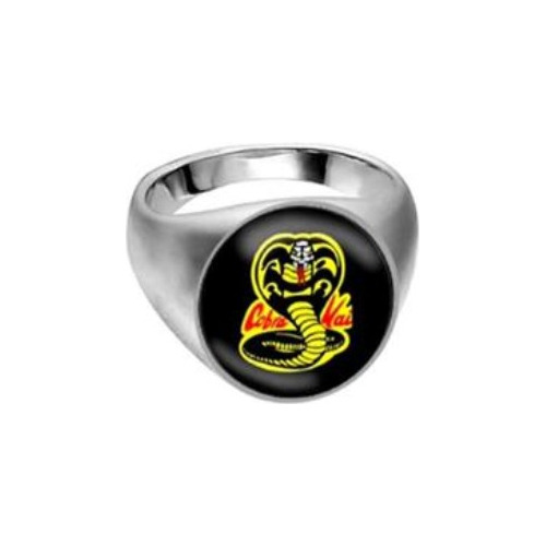 Anillo Metal Cobra Kai Serie Karate Kid Movie Unisex