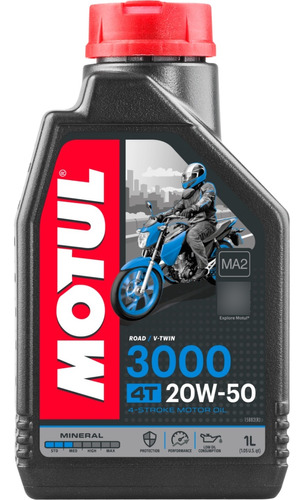 Aceite Mineral 20w50 4 Tiempos Para Moto. Tienda Y Envíos 