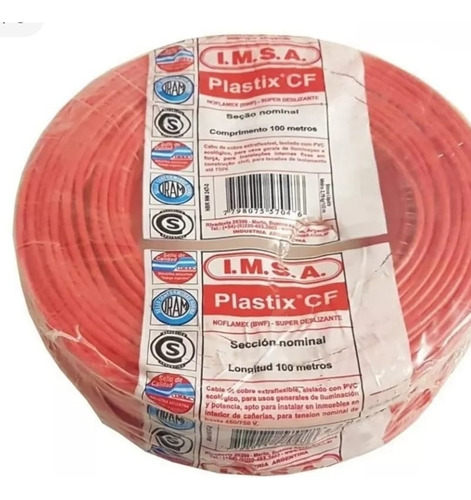 Cable Unipolar 4mm Imsa Plastix Cf 