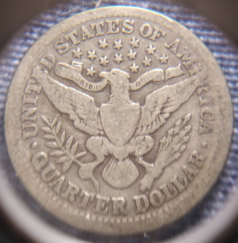 Moneda Barber Quarter Dollar 1904, Cuarto De Dólar (Usado)