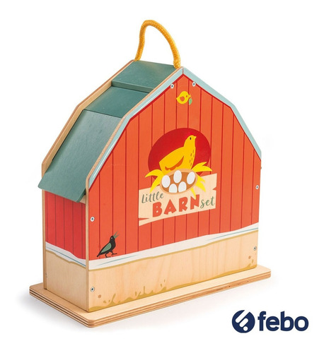 Imagen 6 de 8 de Juguete Granja Pequeña Tender Leaf Toys 18pcs De Madera Febo