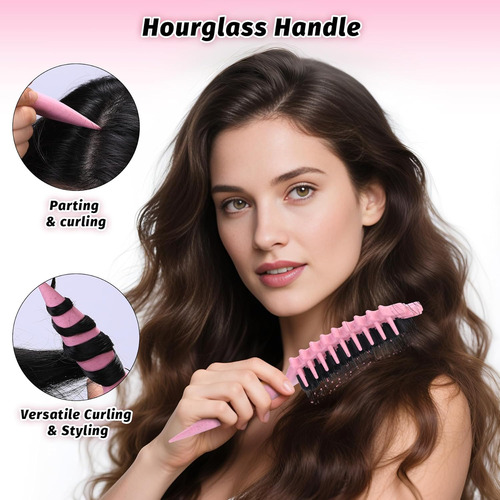 Cepillo Para Cabello Rizado Que Define El Encrespamiento (ro