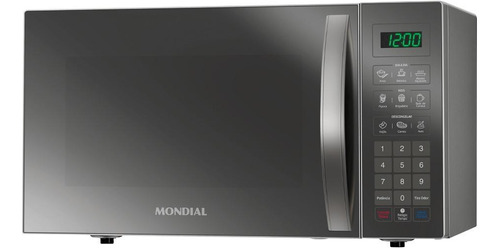 Micro-ondas Mondial 34l Cinza Espelhado Mo-02-34-e 220v