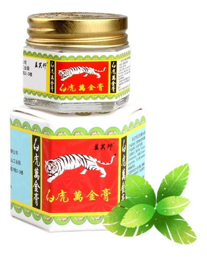 Crema Bálsamo De Tigre Blanco Pomada China Alivio Dolor 15g