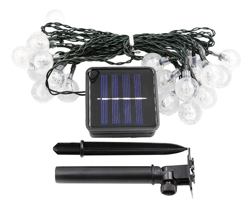 Lámpara De Hadas 100leds Redonda Impermeable Patio Jardín Bo