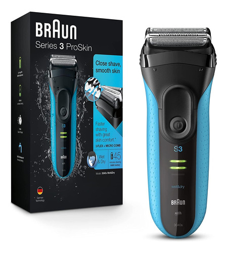 Rasuradora Electrica Braun, Para Hombre, Impermeable, Leds